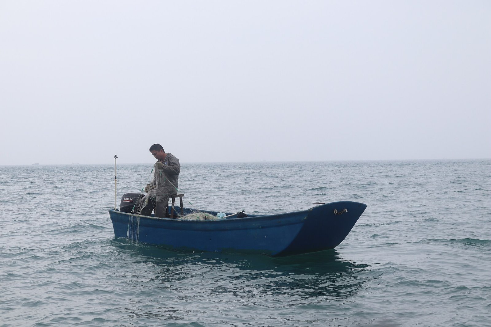 Fishing boats off Weizhou Island